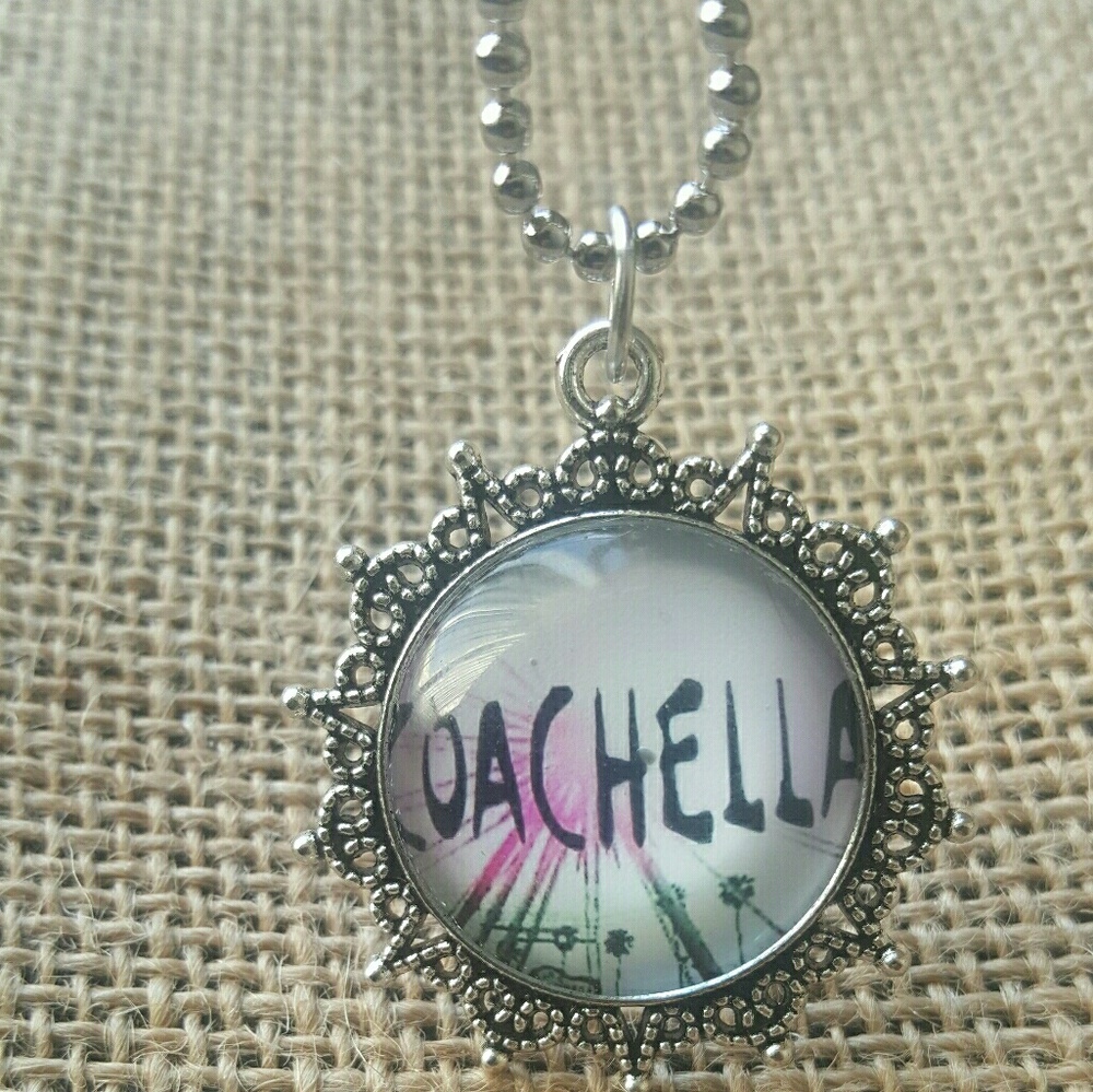 Coachella logo Necklace festival jewelry